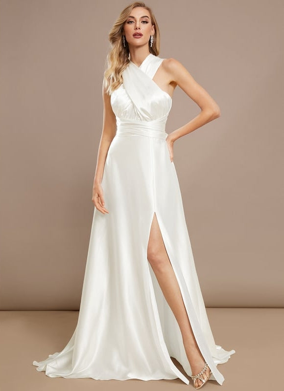 Robe Trapèze Lumière Satinée - gallery 2