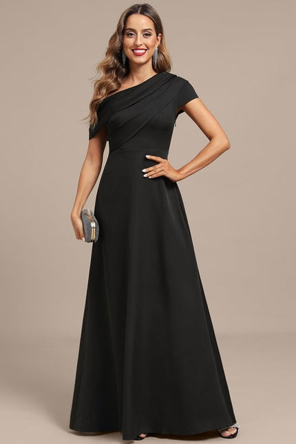 Robe Trapèze Noire Élégante