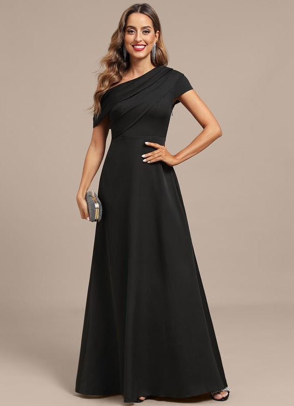 Robe Trapèze Noire Élégante