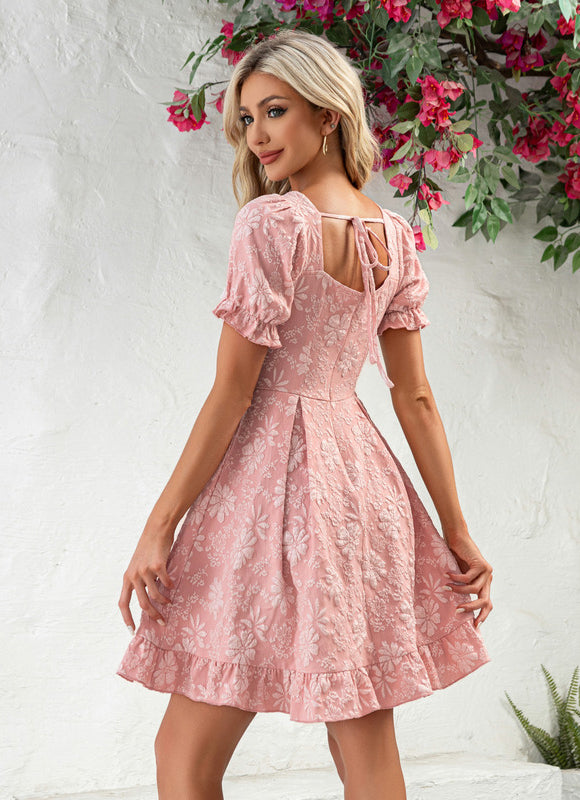 Robe Trapèze Fleurs Pastel - gallery 3