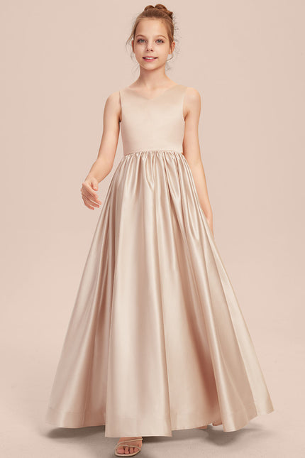 Robe Trapèze Satinée Rose