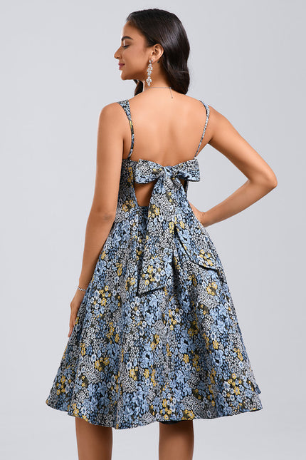 Robe Trapèze Jacquard Lumineuse - gallery 5