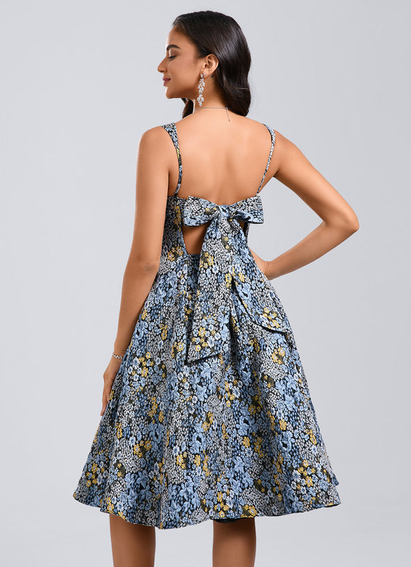 Robe Trapèze Jacquard Lumineuse - gallery 5
