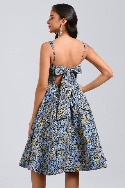 Robe Trapèze Jacquard Lumineuse - gallery 5