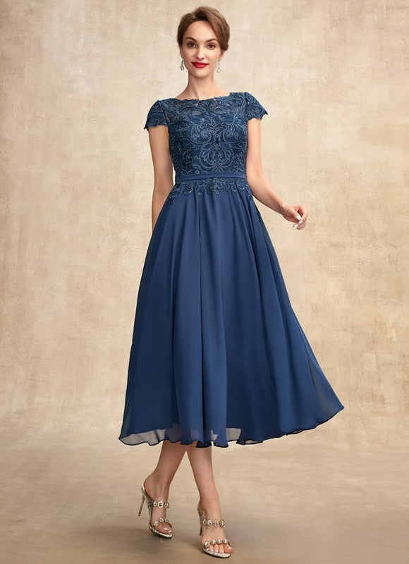Robe Trapèze Lilas Élégant - gallery 4