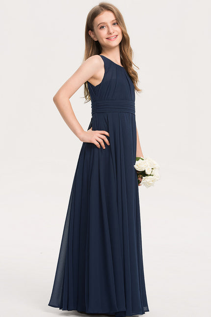 Robe Trapèze Bleu Doux Éclat - gallery 2
