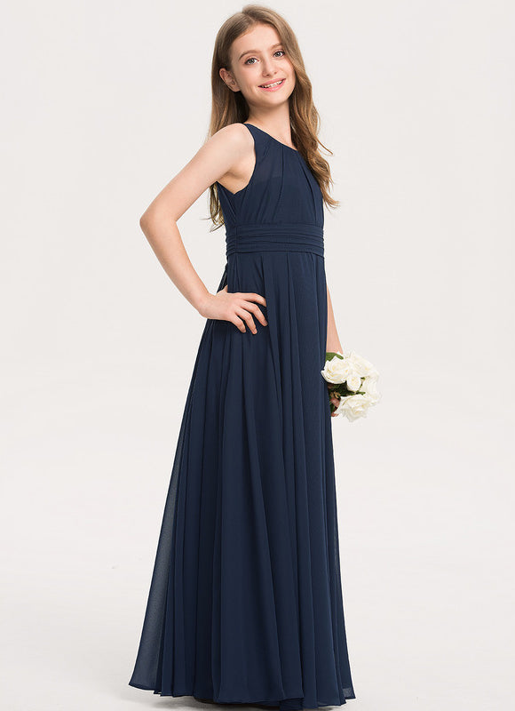 Robe Trapèze Bleu Doux Éclat - gallery 2
