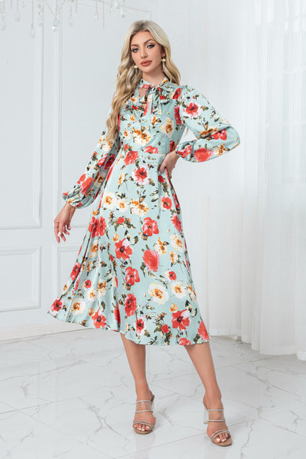 Robe Trapèze Florale Aquarelle