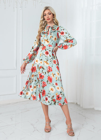 Robe Trapèze Florale Aquarelle