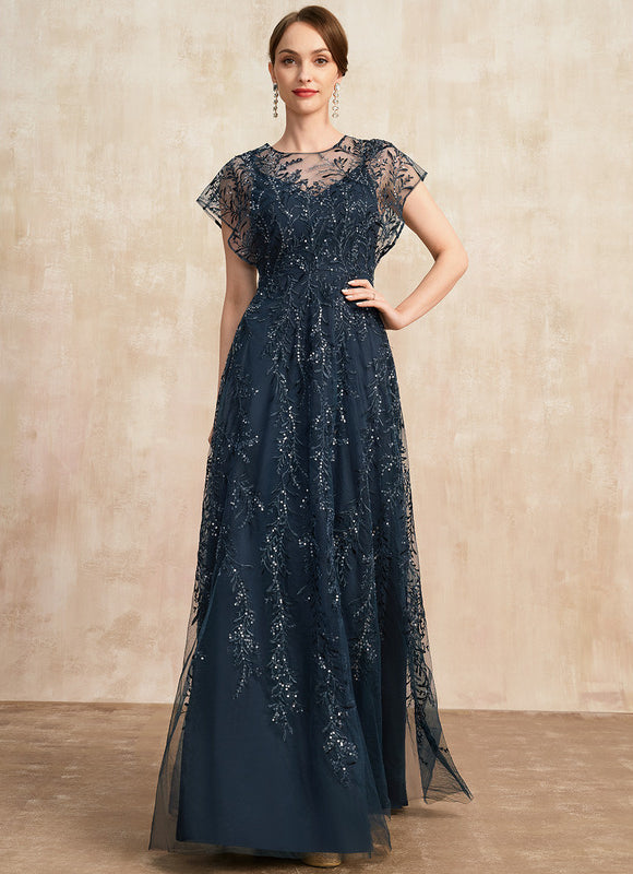 Robe Trapèze Éclat Bleu Nuit - gallery 5
