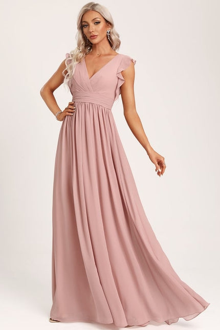 Robe Trapèze Mousseline Fendue - gallery 5