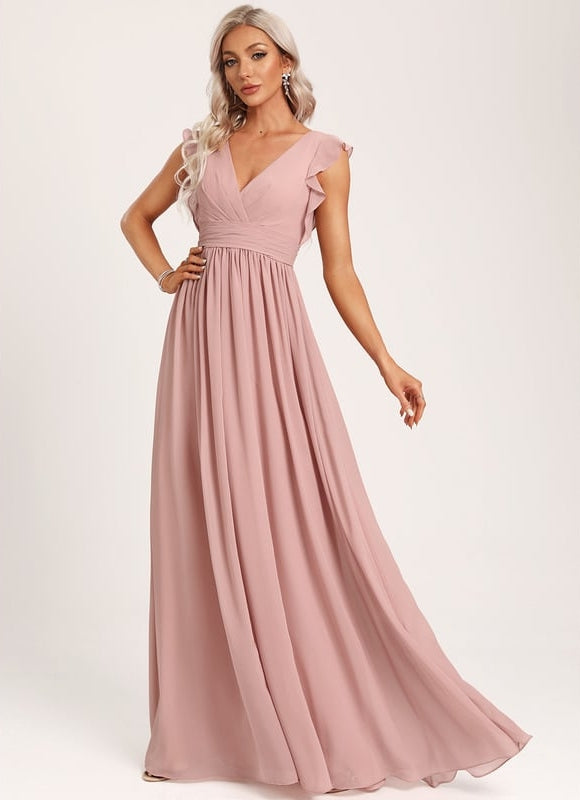 Robe Trapèze Mousseline Fendue - gallery 5