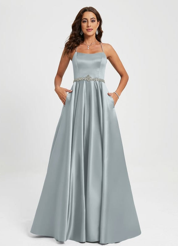 Robe Trapèze Satin Éclat Élégant