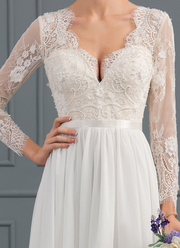 Robe Trapèze De Mariée Aérienne - gallery 5