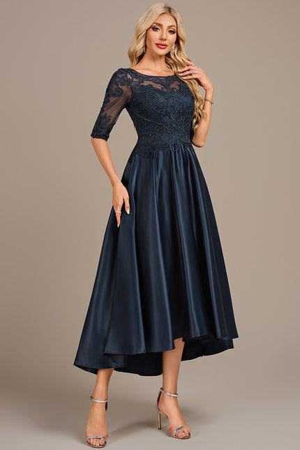 Robe Trapèze Marine Élégante - gallery 3