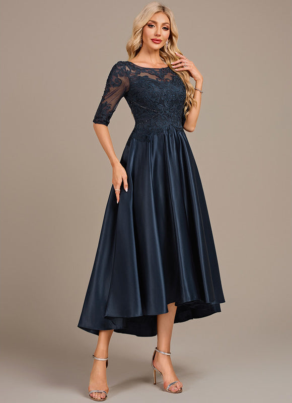 Robe Trapèze Marine Élégante - gallery 3