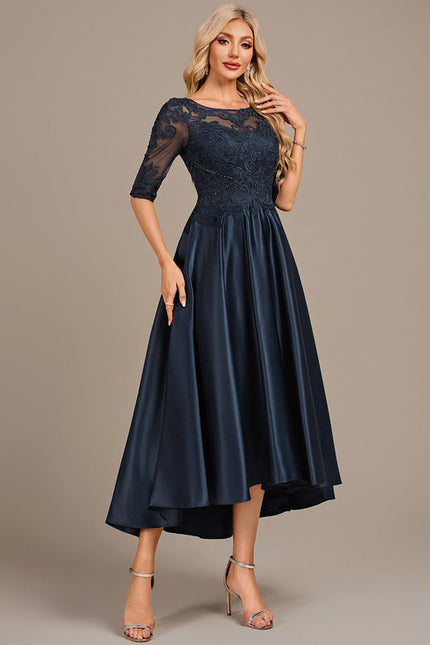 Robe Trapèze Marine Élégante - gallery 3
