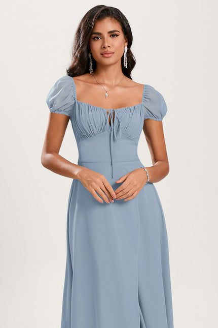 Robe Trapèze Flottante Aqua - gallery 5