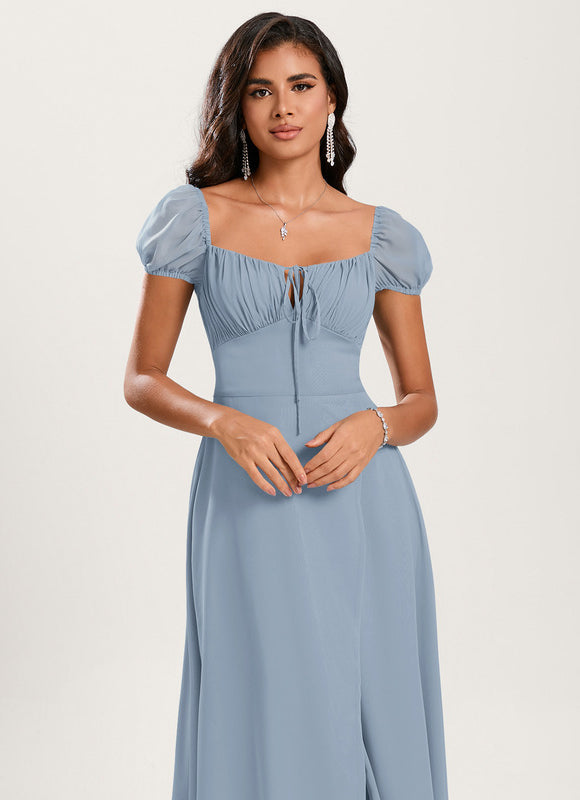 Robe Trapèze Flottante Aqua - gallery 5
