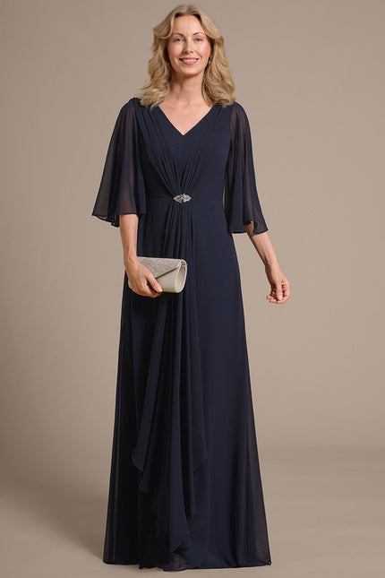 Robe Trapèze Nuit Marine Chic
