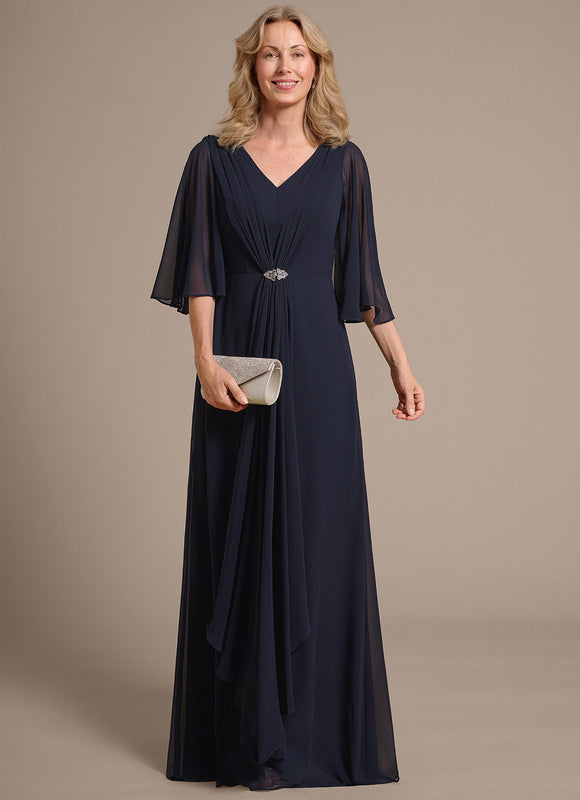 Robe Trapèze Nuit Marine Chic
