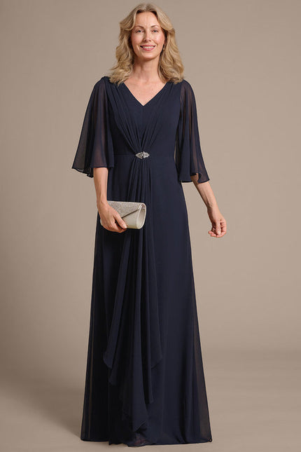 Robe Trapèze Nuit Marine Chic
