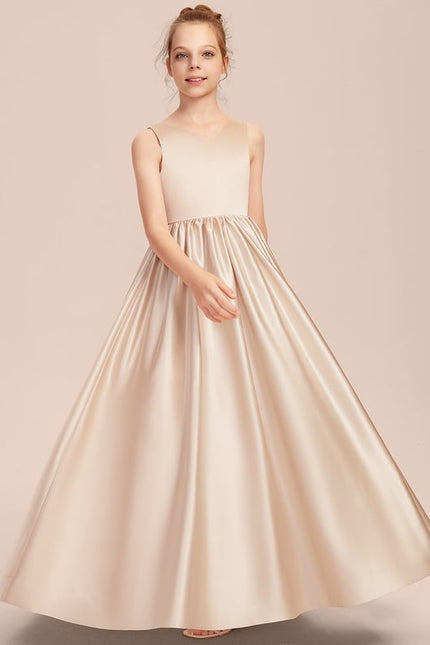 Robe Trapèze Satinée Rose - gallery 2