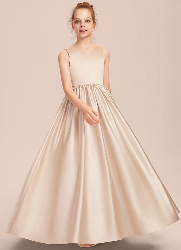 Robe Trapèze Satinée Rose - gallery 2
