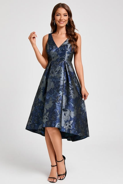 Robe Trapèze Nuit Fleurie - gallery 4