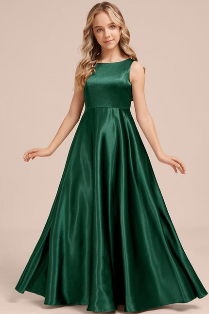 Robe Trapèze Satinée Cerise - gallery 3