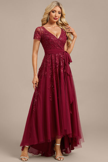 Robe Trapèze Étoile Carmin - gallery 5