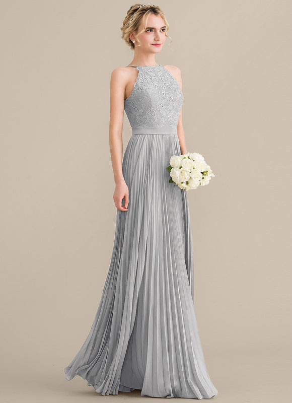 Robe Trapèze Gris Élégance Plissée - gallery 9