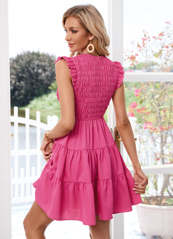 Robe Trapèze Rouge Chic - gallery 6
