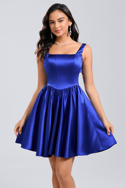 Robe Trapèze Éclat Bleu Serein - gallery 2