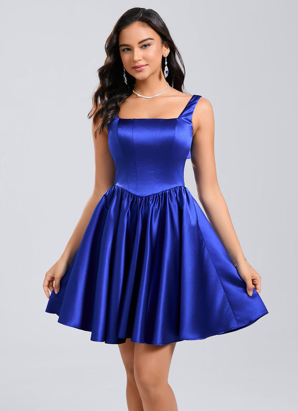 Robe Trapèze Éclat Bleu Serein - gallery 2