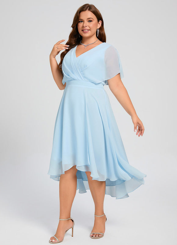 Robe Trapèze Flottante Verte - gallery 8