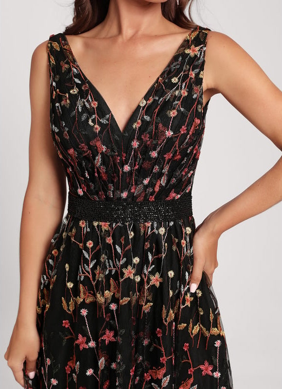 Robe Trapèze Énigme Florale - gallery 4