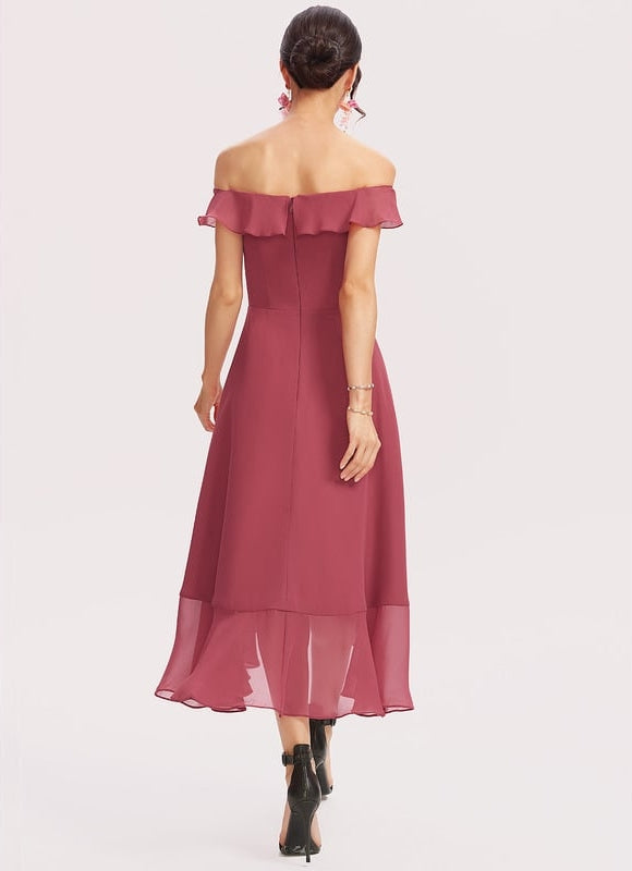 Robe Trapèze Mousseline Nuit - gallery 4