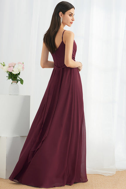 Robe Trapèze Mousseline Fendue - gallery 5