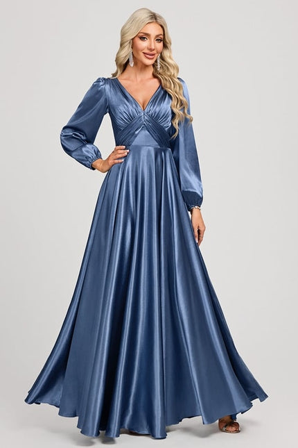 Robe Trapèze Satin Doré Élégante