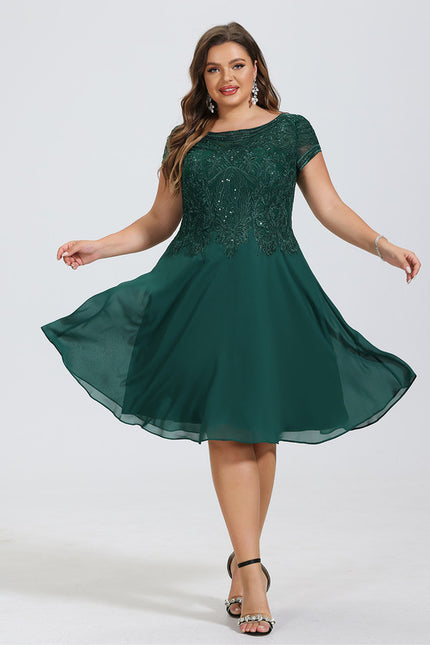 Robe Trapèze Éclat Argenté - gallery 7
