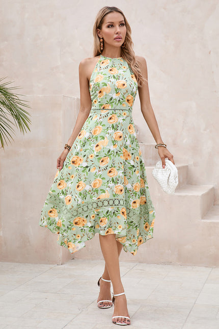 Robe Trapèze Élégance Tropicale - gallery 4