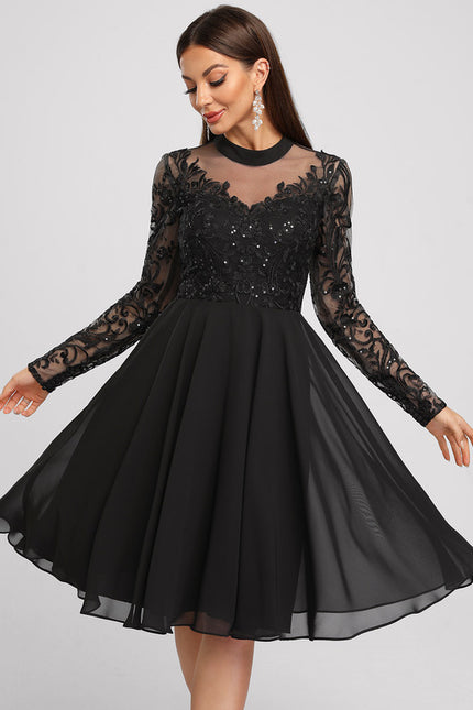 Robe Trapèze Éclat Argenté - gallery 4