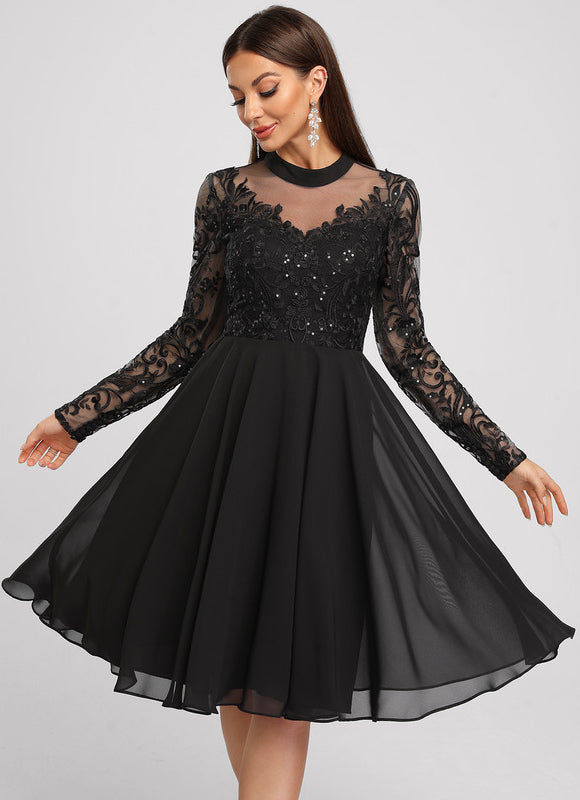 Robe Trapèze Éclat Argenté - gallery 4