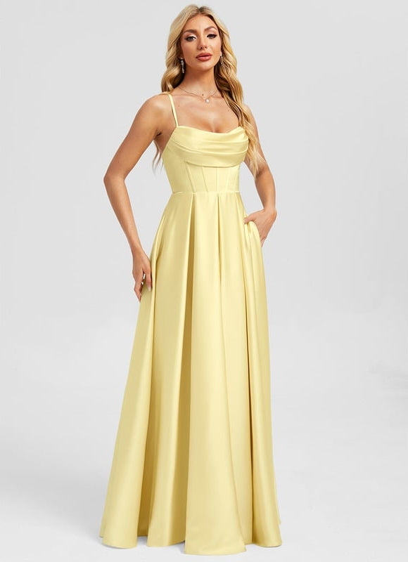 Robe Trapèze Jaune Lumineuse - gallery 3