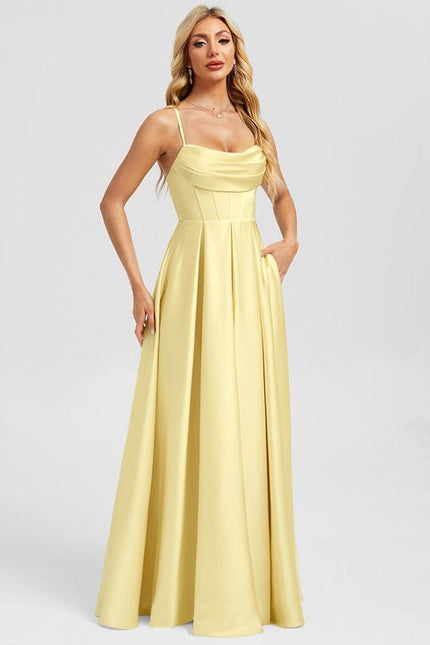 Robe Trapèze Jaune Lumineuse - gallery 3
