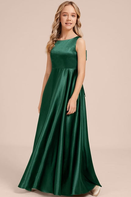 Robe Trapèze Satinée Cerise - gallery 2