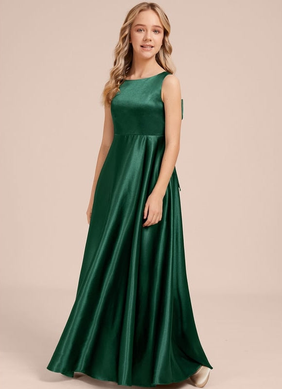 Robe Trapèze Satinée Cerise - gallery 2