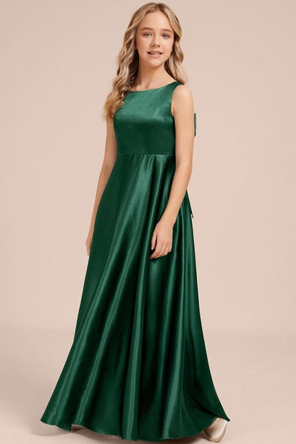 Robe Trapèze Satinée Cerise - gallery 2