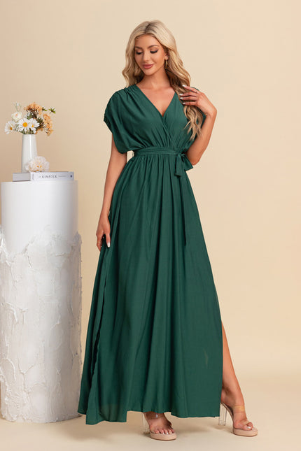 Robe Trapèze Maxi Vert Serein - gallery 3